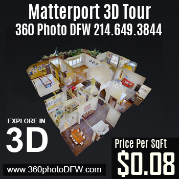 3D Tour service matterport in DFW- Call 214.649.3844