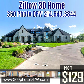 Zillow 3D Home Photography service in DFW